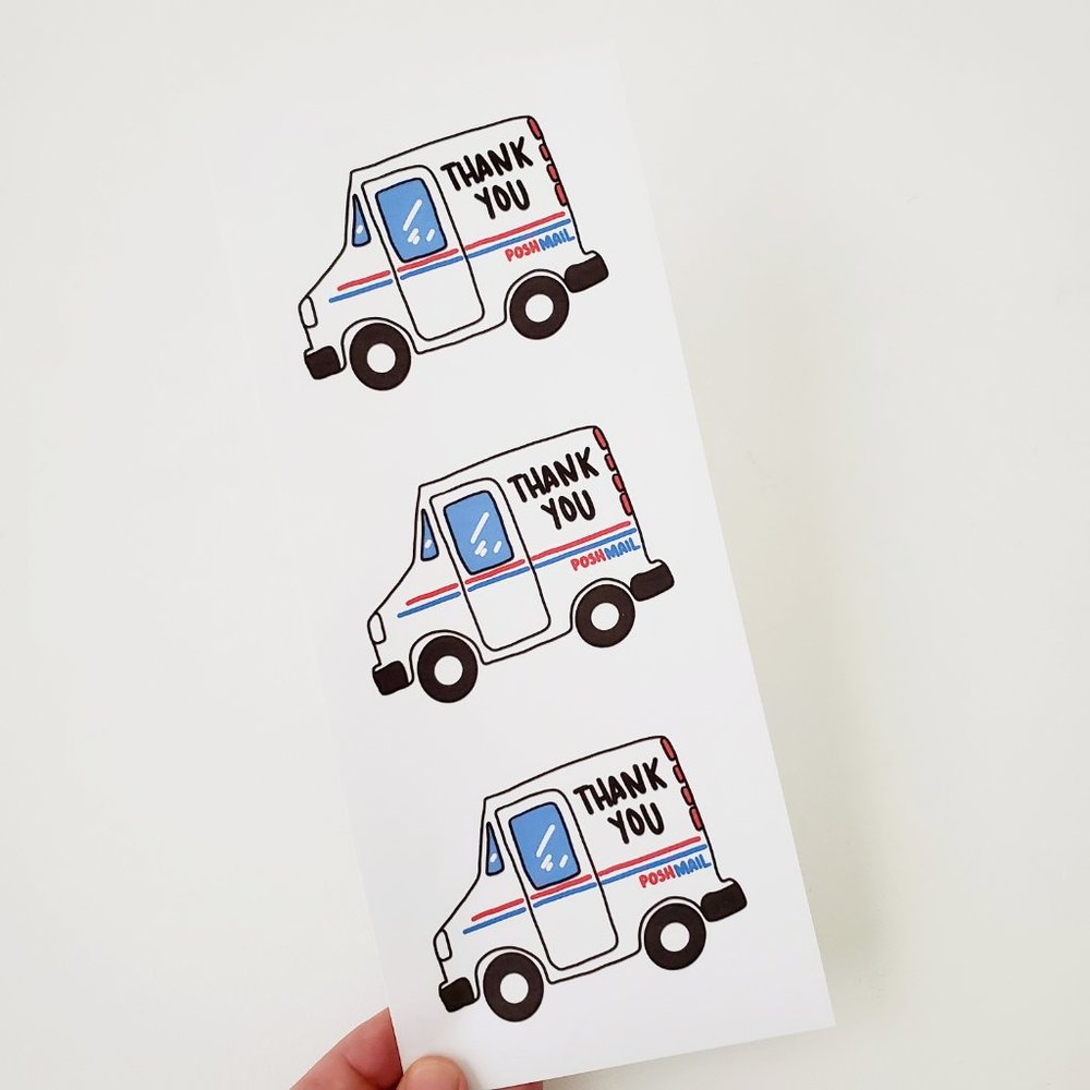 LB029 USPS Truck Thank You Sticker [Price Firm] - Picture 5 of 9